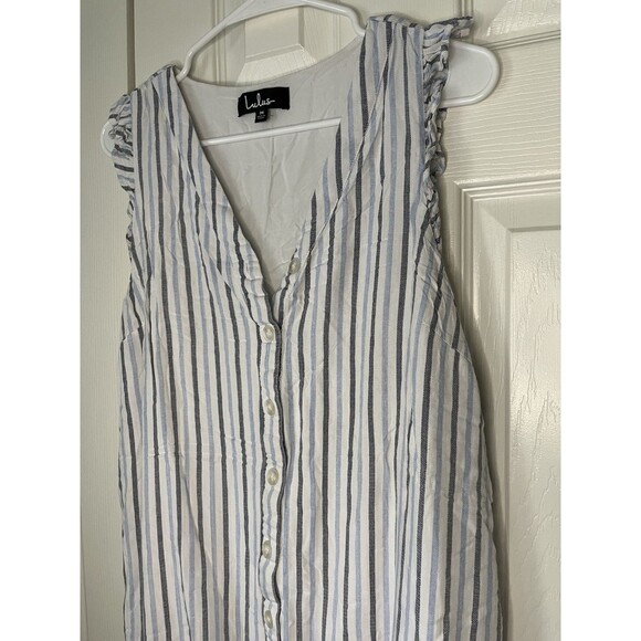 Lulus Striped Mini Summer Tank Dress Women Medium - Picture 4 of 8